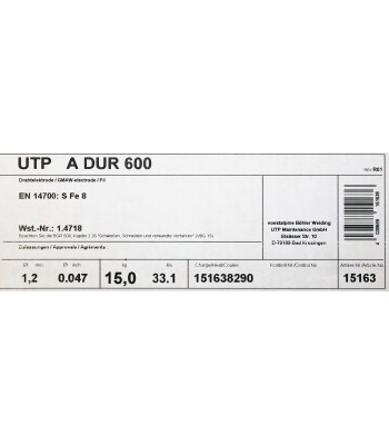 Bohler MAG drut spawalniczy do napawania DUR 600 1.2X15kg szpula (cena za 1 szpulę) (78015163) - www.toolsbook.eu