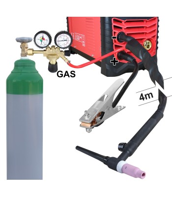 Uchwyt spawalniczy TIG 17V TWINMIG2 TIG 4m z zaworem gazu w rękojeści ŁW25 (UT9/FC) - www.toolsbook.eu