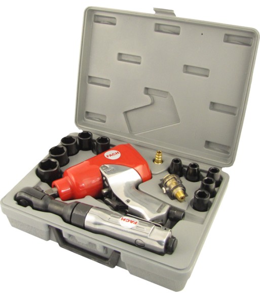 Klucz udarowy 1/2" FC 320 Nm + kątowy 69 Nm+ nasadki HOT (F2303.K) - www.toolsbook.eu