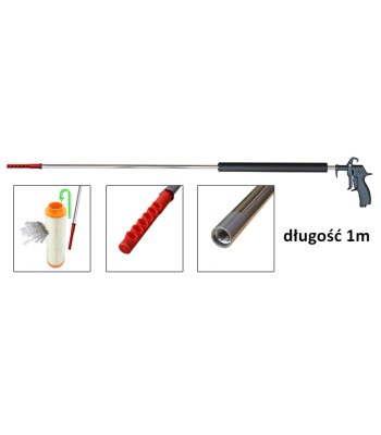 Pistolet do dmuchania oraz czyszczenia wkładów filtrów przemysłowych 1m "PROFI 40" dysza kątowa (004ADH) - www.toolsbook.eu