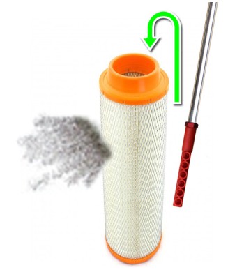 Pistolet do dmuchania oraz czyszczenia wkładów filtrów przemysłowych 1m "PROFI 40" dysza kątowa (004ADH) - www.toolsbook.eu