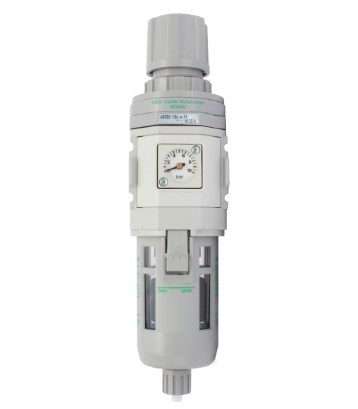 CKD W3000-10G-F1 Filtr+reduktor 5um 3/8" automatyczny spust (W3000F1) - www.toolsbook.eu