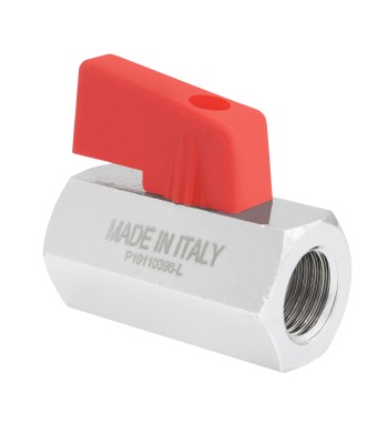 Zawór kulowy 1/4" MINI czerwona rączka (ZAW 70.1) - www.toolsbook.eu