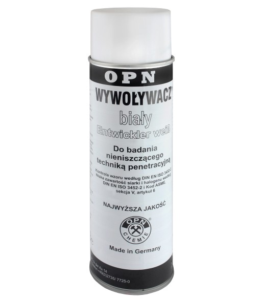 SPRAY DO BADAŃ NIENISZCZĄCYCH OPN WYWOŁYWACZ 500ML BIAŁY (64050) - www.toolsbook.eu