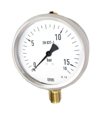 Manometr 100mm GLICERYNA 1/2" 16bar (MG10016) - www.toolsbook.eu