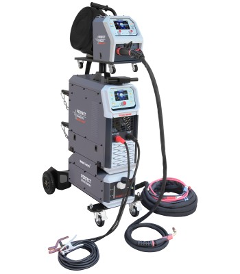 Półautomat spawalniczy PERFECT BI-PULSE 500A TOWER CHŁODNICA 4x4 MIG/MAG/SYNERGIA/PULS/PODWÓJNY PULS/LUTOSPAWANIE/MMA Welder Fan