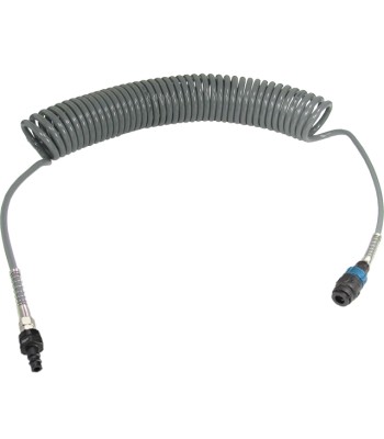 Wąż spiralny przewód PU - poliuretan 12x8mm  15m bezpieczne szybkozłącze (SGM-128C)