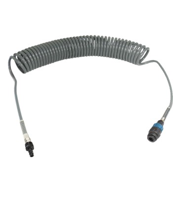 Wąż spiralny przewód PU - poliuretan 10x6.5mm  15m bezpieczne szybkozłącze (SGM-1065C)