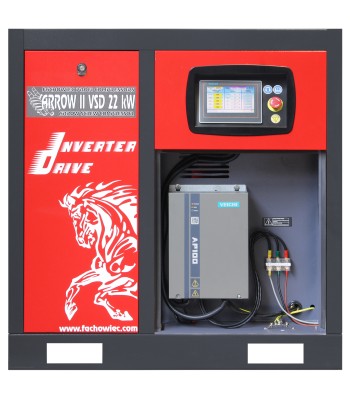 Sprężarka śrubowa Profi Kompressoren ARROW II 22 kW VSD 1160-3000 l/min 10 bar 400V napęd bezpośredni (ARROW22VSD)