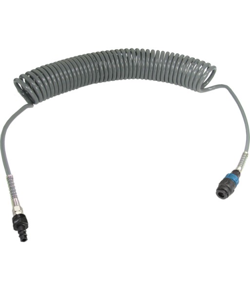 Wąż spiralny przewód PU - poliuretan 12x8mm  10m bezpieczne szybkozłącze (SGM-128B)
