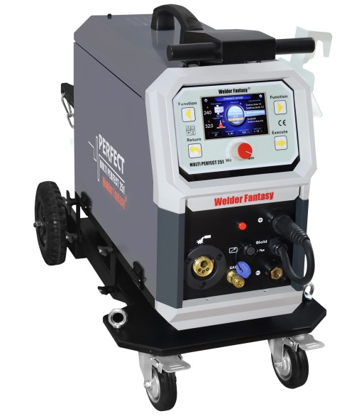Półautomat spawalniczy 4w1 MULTI PERFECT BI-PULSE 251 4X4 MIG/MAG/PULS/PODWÓJNY PULS/FCAW/MMA/TIG AC/DC HF Welder Fantasy 230V (