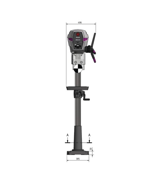 Wiertarka OPTIdrill DP26-F / 400V / 3Ph / 50Hz