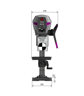 Wiertarka OPTIdrill DP26-T / 400V / 3Ph / 50Hz