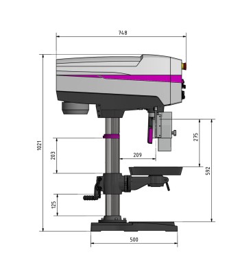 Wiertarka OPTIdrill DP26-T / 400V / 3Ph / 50Hz