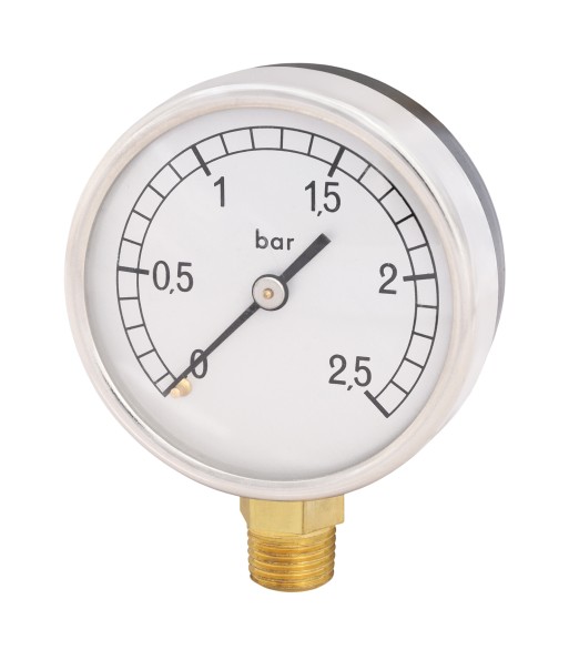 Manometr 63 mm 1/4" dolny 0-2,5 bar (M1463/D2.5BAR)