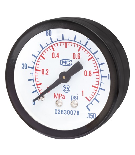 Manometr metalowy 50 mm 1/8" tylny 10 bar (M1850/T1)