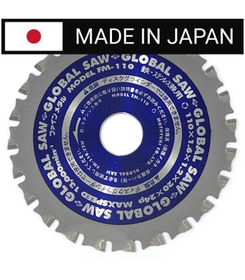 Piła tarczowa do cięcia stali GLOBAL SAW 110 x 1.6/1.2 x 20mm / 24z CERMET JAPAN