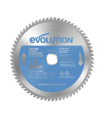 Piła widiowa Evolution TCT do cięcia cienkiej stali 210mm / 68z do pił ukośnych