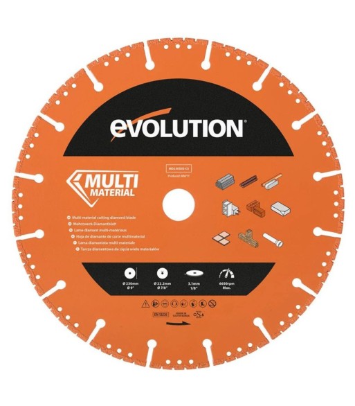 Tarcza diamentowa segmentowa Evolution MD230SEG-CS 230mm do cięcia wielu materiałów