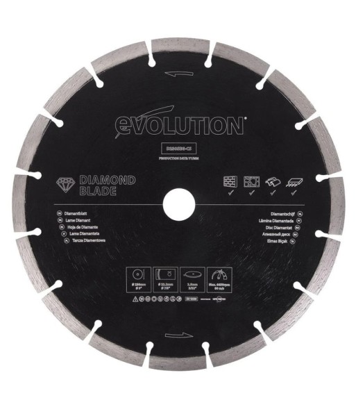 Tarcza diamentowa segmentowa Evolution D230SEG-CS 230mm do cięcia materiałów budowlanych