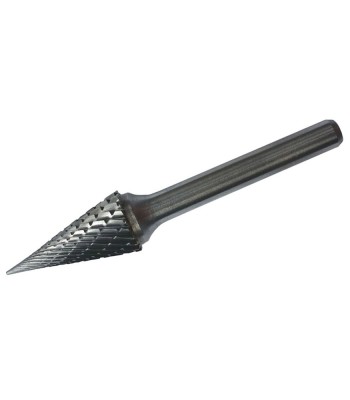 Frez węglikowy (pilnik obrotowy) trzpień 6mm. stożkowy z czołem szpiczastym kształt M 12x60mm