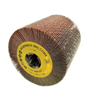 Ściernica walcowa listkowa  z płótna 100x100x19mm Satyniarka