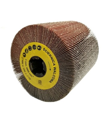 Ściernica walcowa listkowa  z płótna 100x100x19mm Satyniarka