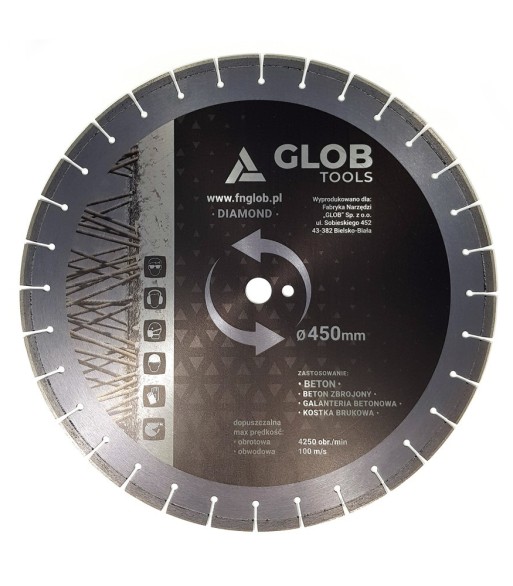 Tarcza diamentowa GLOB Beton / Beton zbrojony