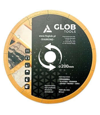 Tarcza diamentowa GLOB  Ceramika