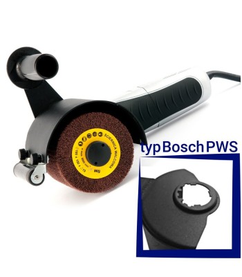 Przystawka GLOB-SYSTEM GS05-09 do satynowania powierzchni płaskich Bosch (PWS) z rolką prowadzącą
